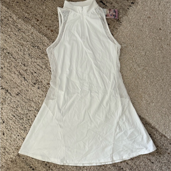 White Sleeveless Tennis Dress - Picture 2 of 3